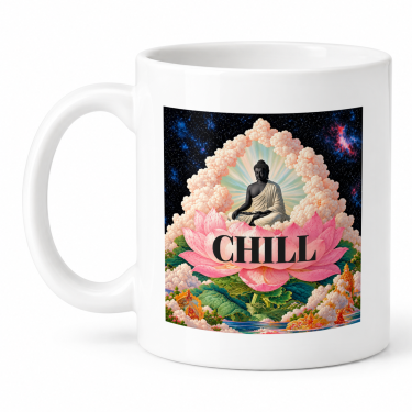 Чашка "CHILL — лотос" 330 мл Кіт.Дарує