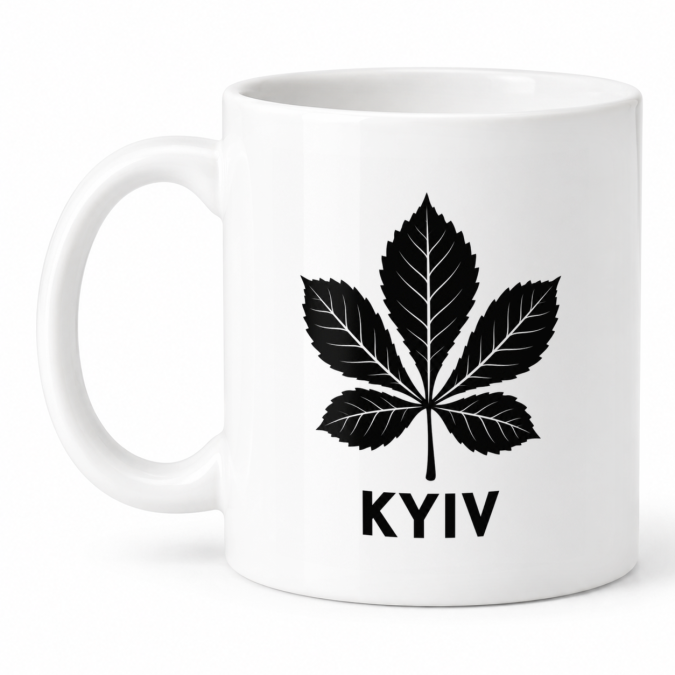 Чашка "Kyiv каштан" 330 мл Кіт.Дарує