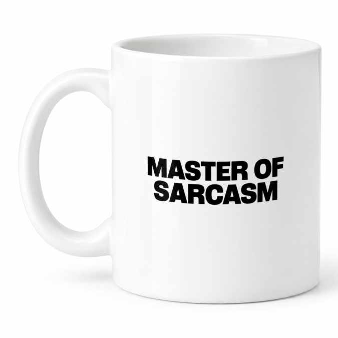 Чашка "Master of Sarcasm" 330 мл Кіт.Дарує