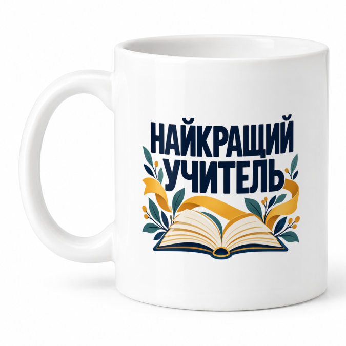 Чашка "Найкращий учитель" 330 мл Кіт.Дарує