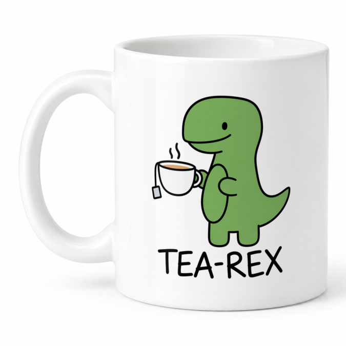 Чашка "Tea-Rex" 330 мл Кіт.Дарує