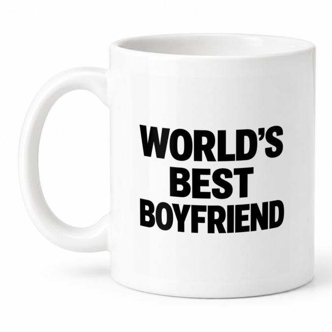Чашка "World’s Best Boyfriend" 330 мл Кіт.Дарує