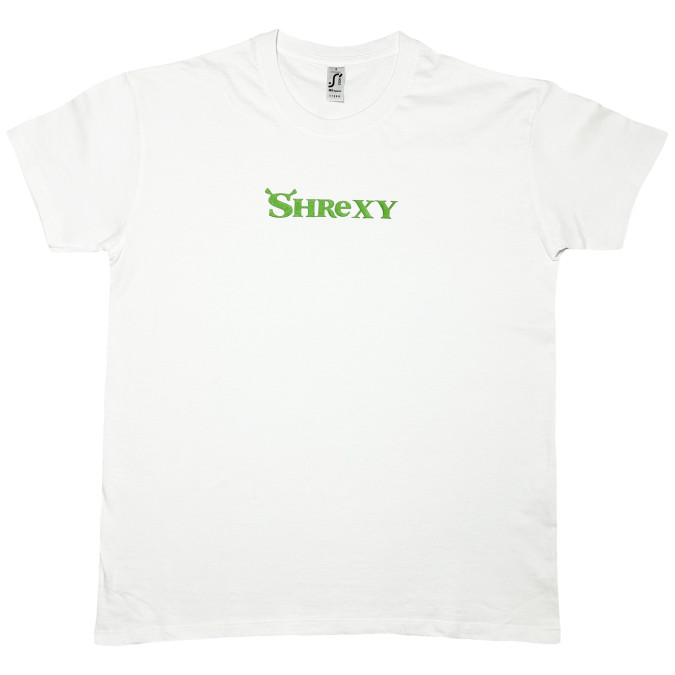 Футболка біла "Shrexy" Кіт.Дарує