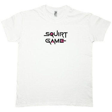 Футболка біла "Squirt Game" Кіт.Дарує