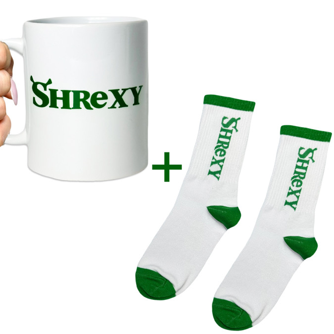 Набор чашка и носки "Shrexy"