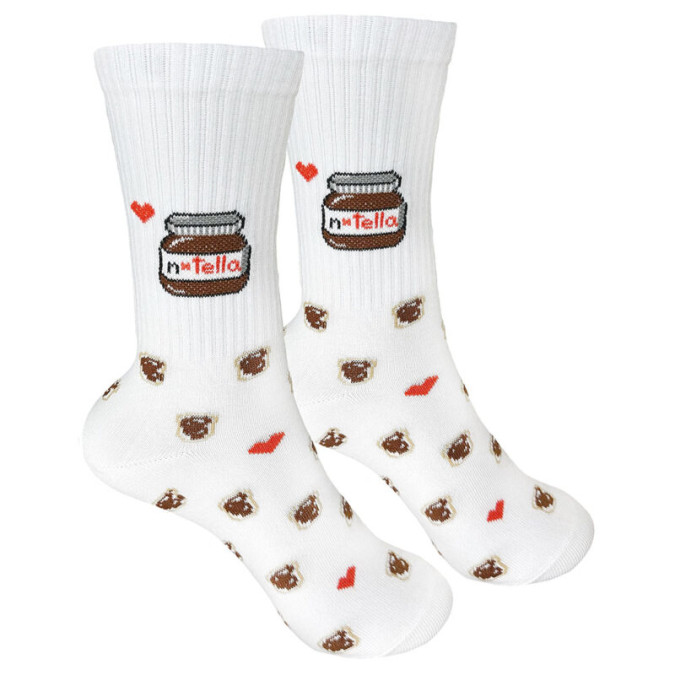 Шкарпетки білі "Nutella" 1and1