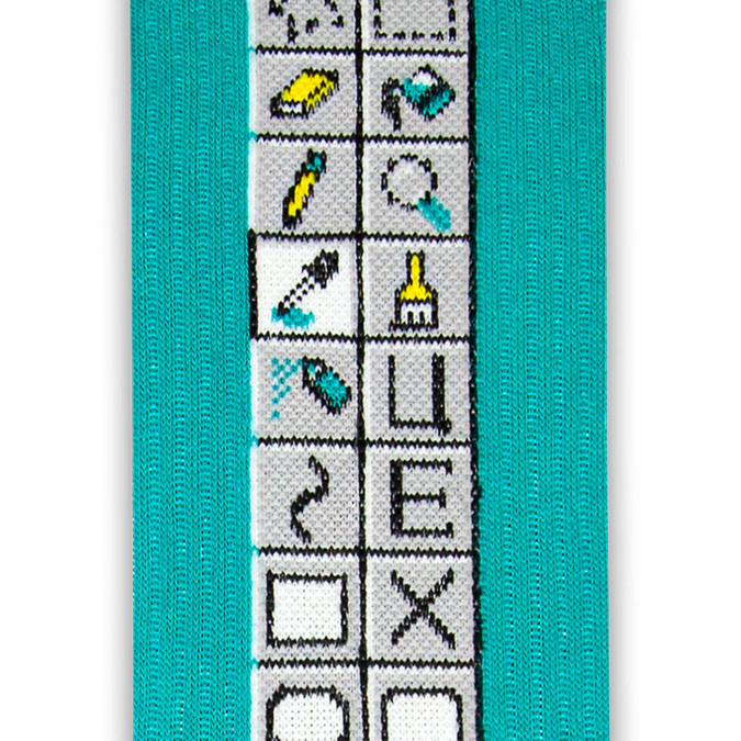 Шкарпетки бірюзові "Paint" CEH