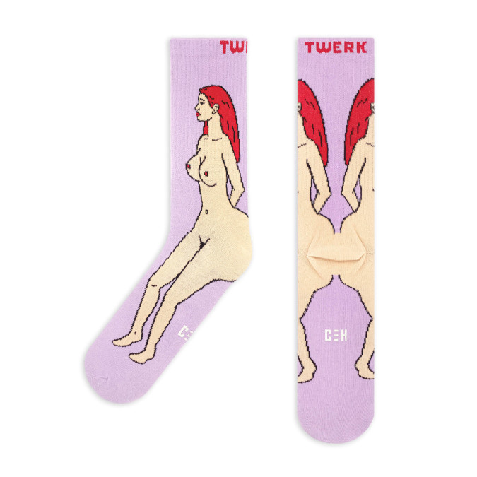 Носки фиолетовые "Twerk" CEH