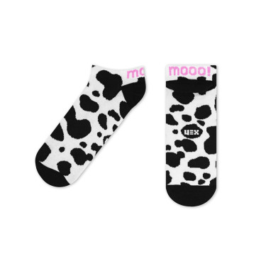 Носки белые "Mooo!" короткие CEH