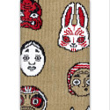 Носки таби бежевые "Oni Masks" CEH