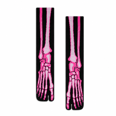 Носки таби чёрные "X-ray Pink" CEH