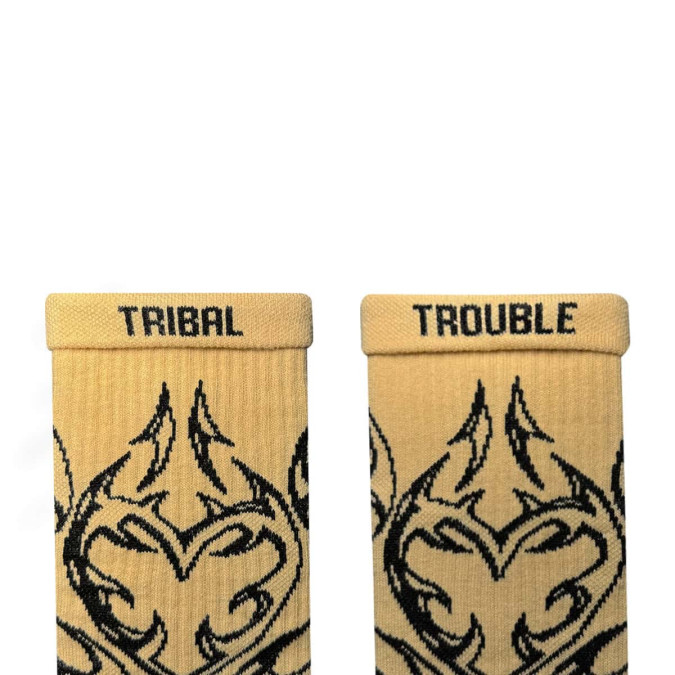 Шкарпетки бежеві "Tribal Tattoo" NOSKAR