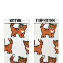 Шкарпетки білі "Рудий Котик" NOSKAR
