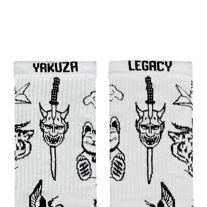 Носки белые "Yakuza Tattoo" NOSKAR