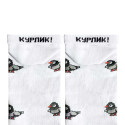 Носки белые "Голуби" короткие NOSKAR