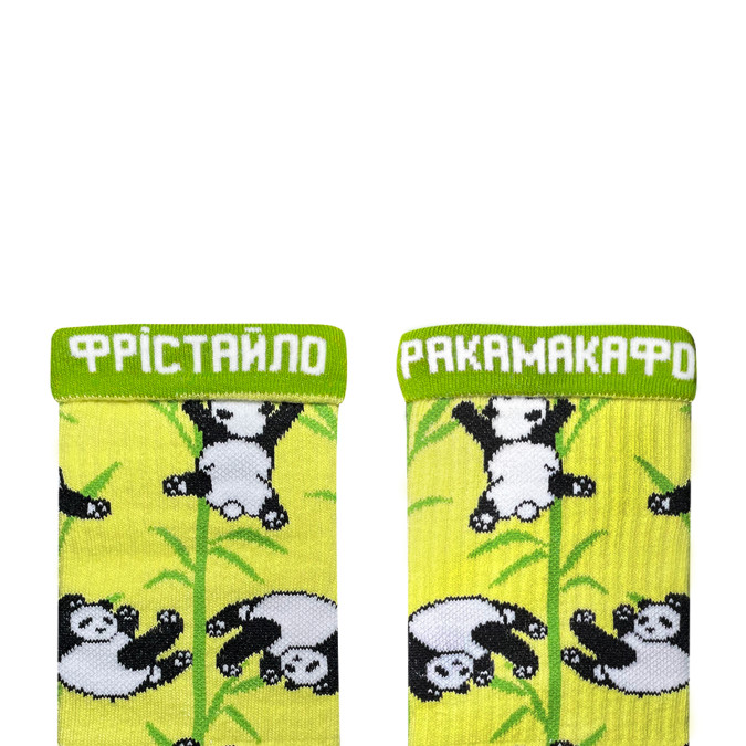 Носки желтые "Панды" NOSKAR