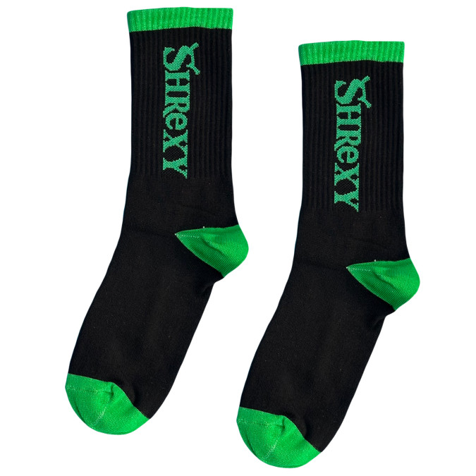 Носки черные "Shrexy" Кіт.Дарує