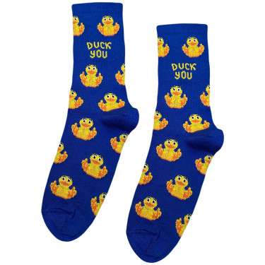 Шкарпетки сині "Duck You" Кіт.Дарує