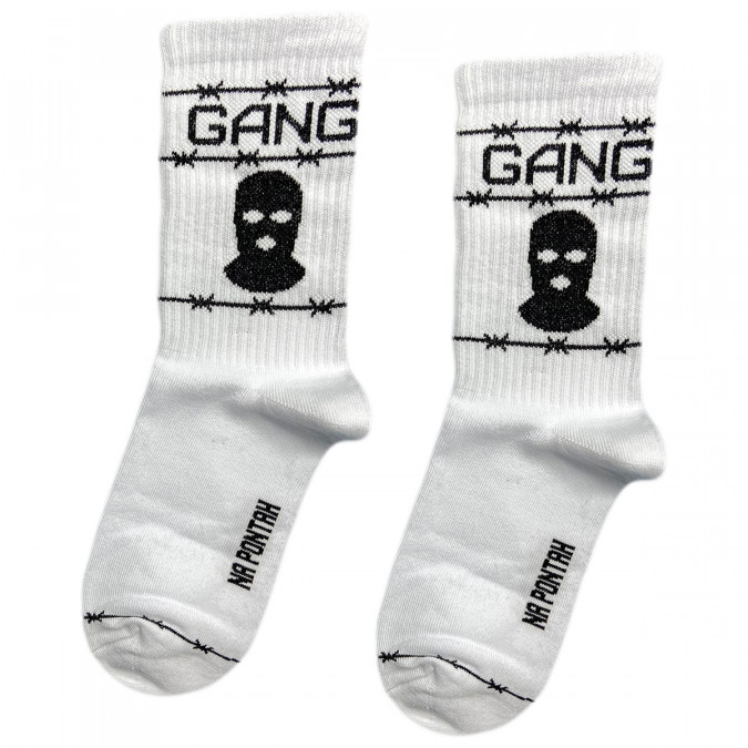 Шкарпетки білі "Gang" Понти