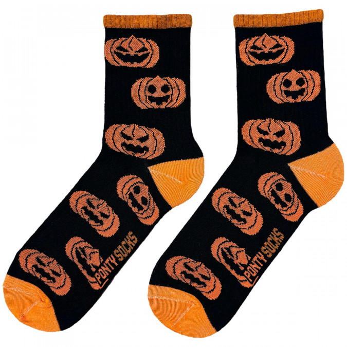 Шкарпетки чорні "Halloween Pumpkin" Понти