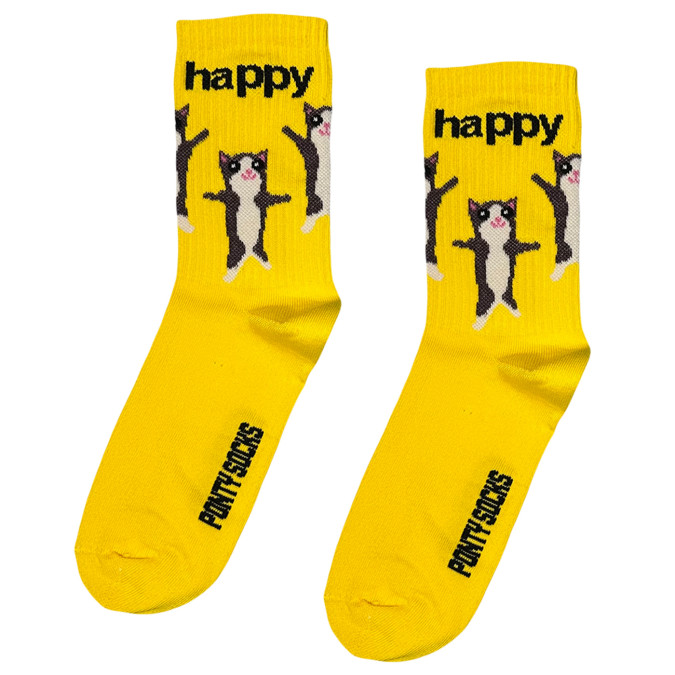 Шкарпетки жовті "Happy" Понти