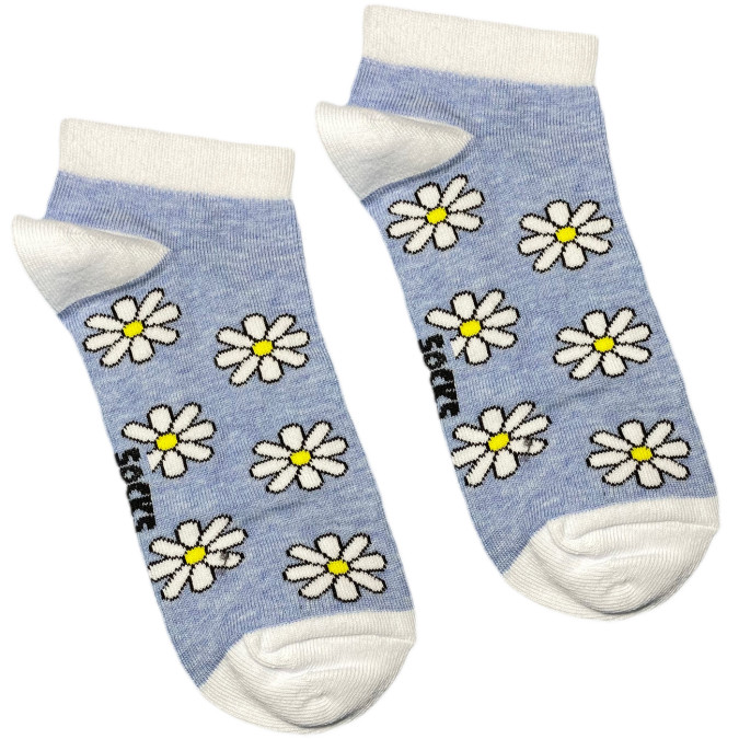 Шкарпетки блакитні "Ромашки" короткі Socksstar
