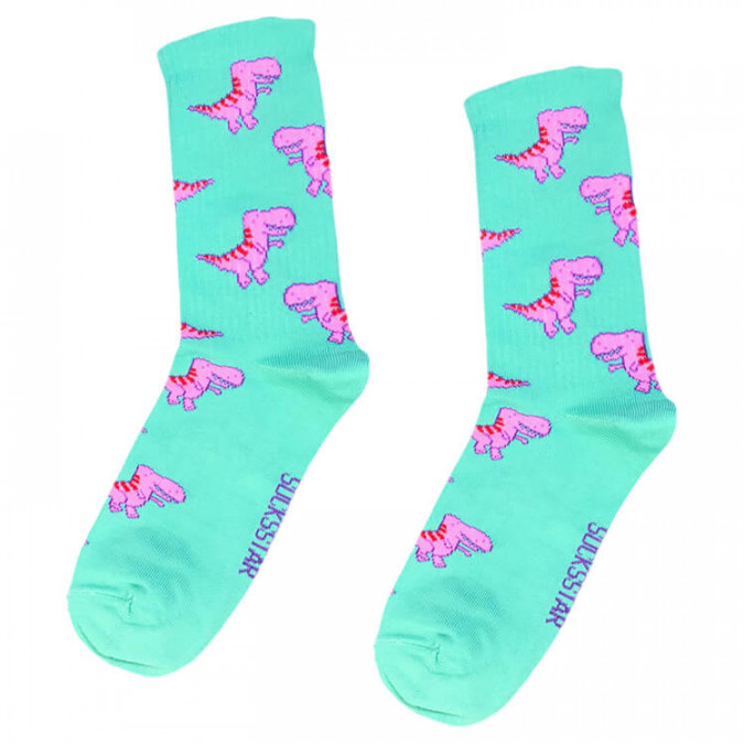 Носки голубые "Тиранозавр" Socksstar