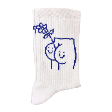 Шкарпетки білі "Жопка" Socksstar