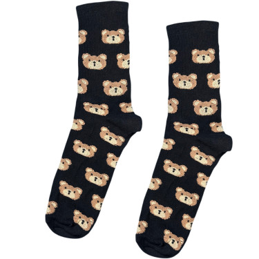Шкарпетки чорні "Ведмедики" Socksstar