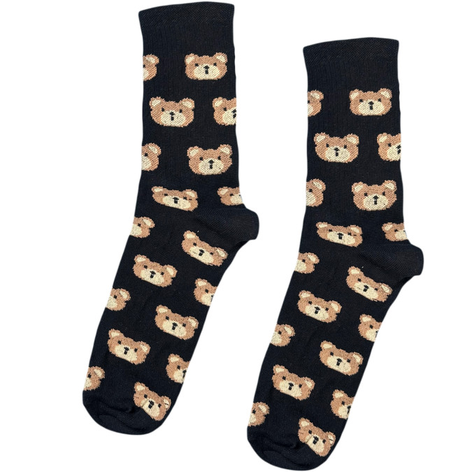 Шкарпетки чорні "Ведмедики" Socksstar