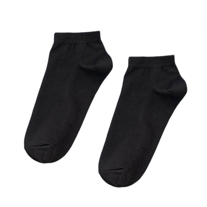 Носки короткие черные однотонные Blankful