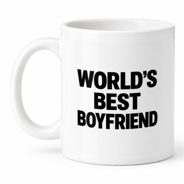 Чашка "World’s Best Boyfriend" 330 мл Кіт.Дарує
